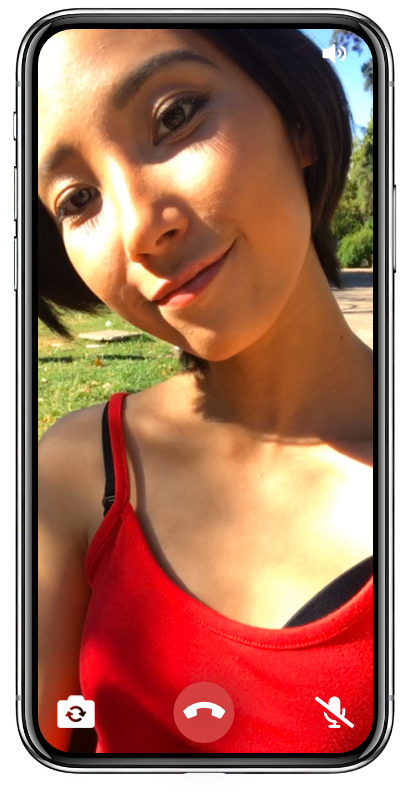 Image de téléphone avec membre sexy en webcam